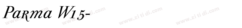 Parma W15字体转换